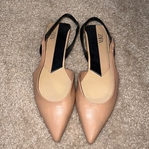 Nude Zara flats